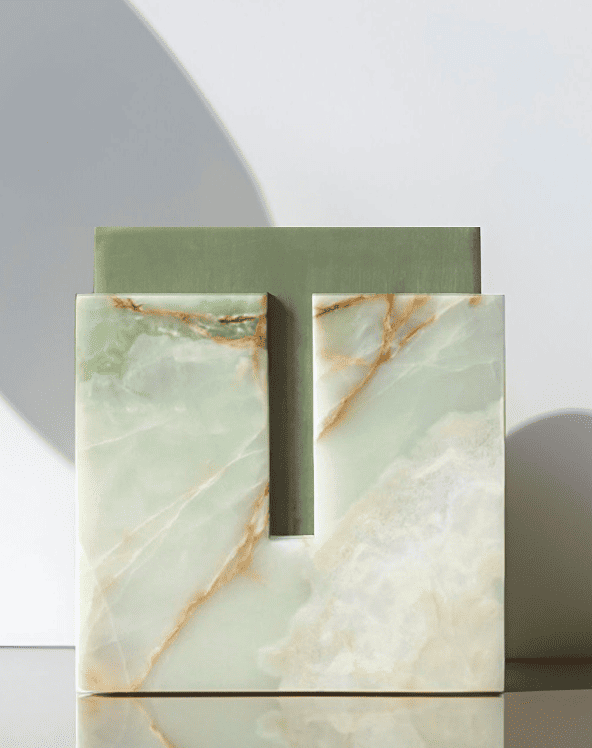 Stool GABI GREEN ONYX STOOL MARBERA