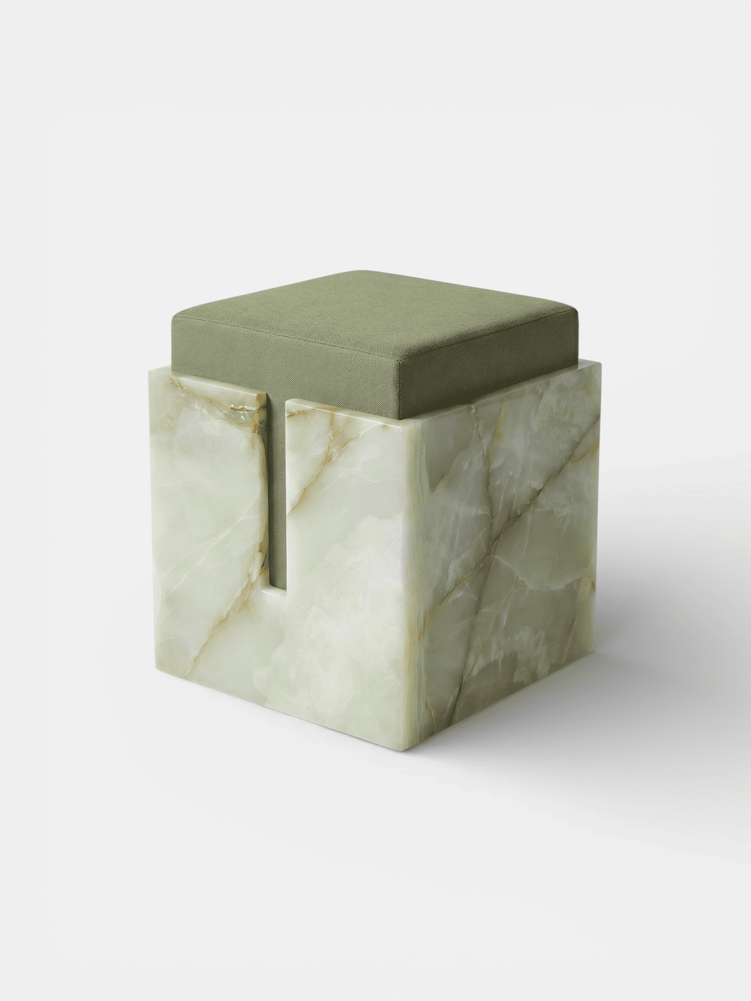 Stool GABI GREEN ONYX STOOL MARBERA