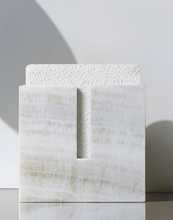 Stool GABI IVORY ONYX STOOL MARBERA