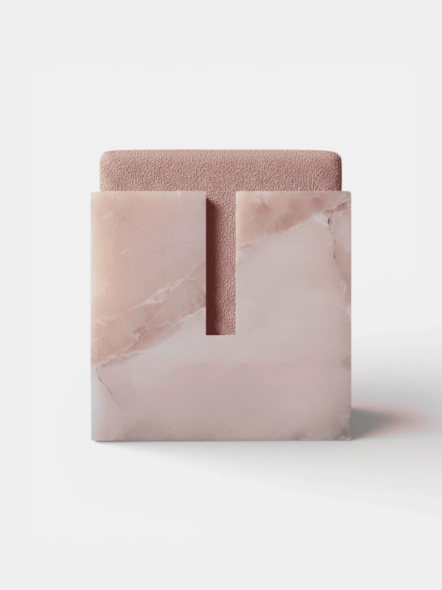 Stool GABI PINK ONYX STOOL MARBERA