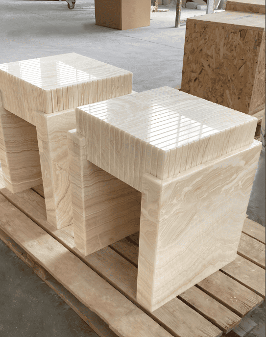 Stool GINA VANILLA ONYX STOOL MARBERA