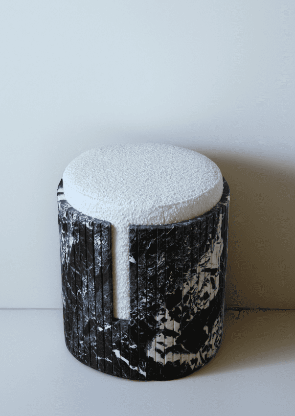 Stool GRAND ANTIQUE MARBLE DOLCE STOOL MARBERA