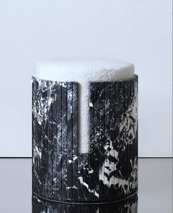 Stool GRAND ANTIQUE MARBLE DOLCE STOOL MARBERA