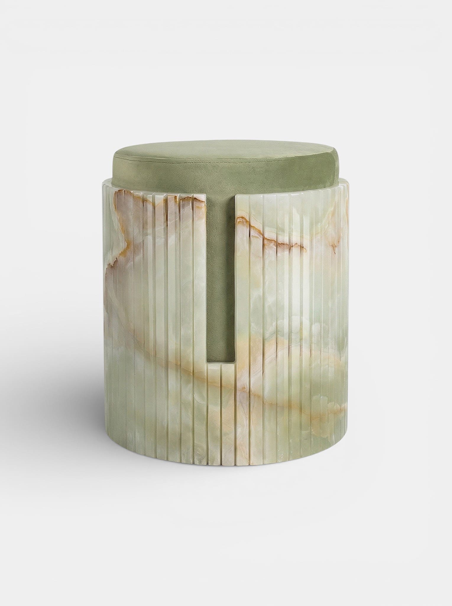 Stool GREEN ONYX DOLCE STOOL MARBERA