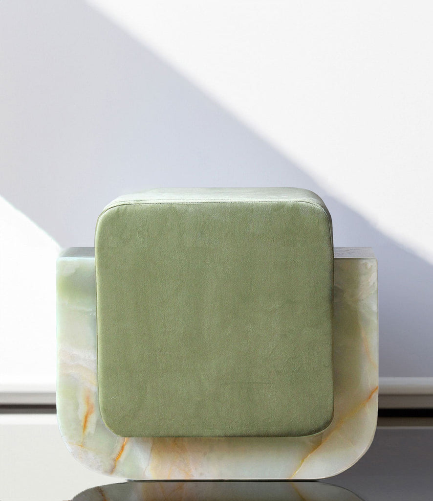 Stool GREEN ONYX OGGI STOOL MARBERA