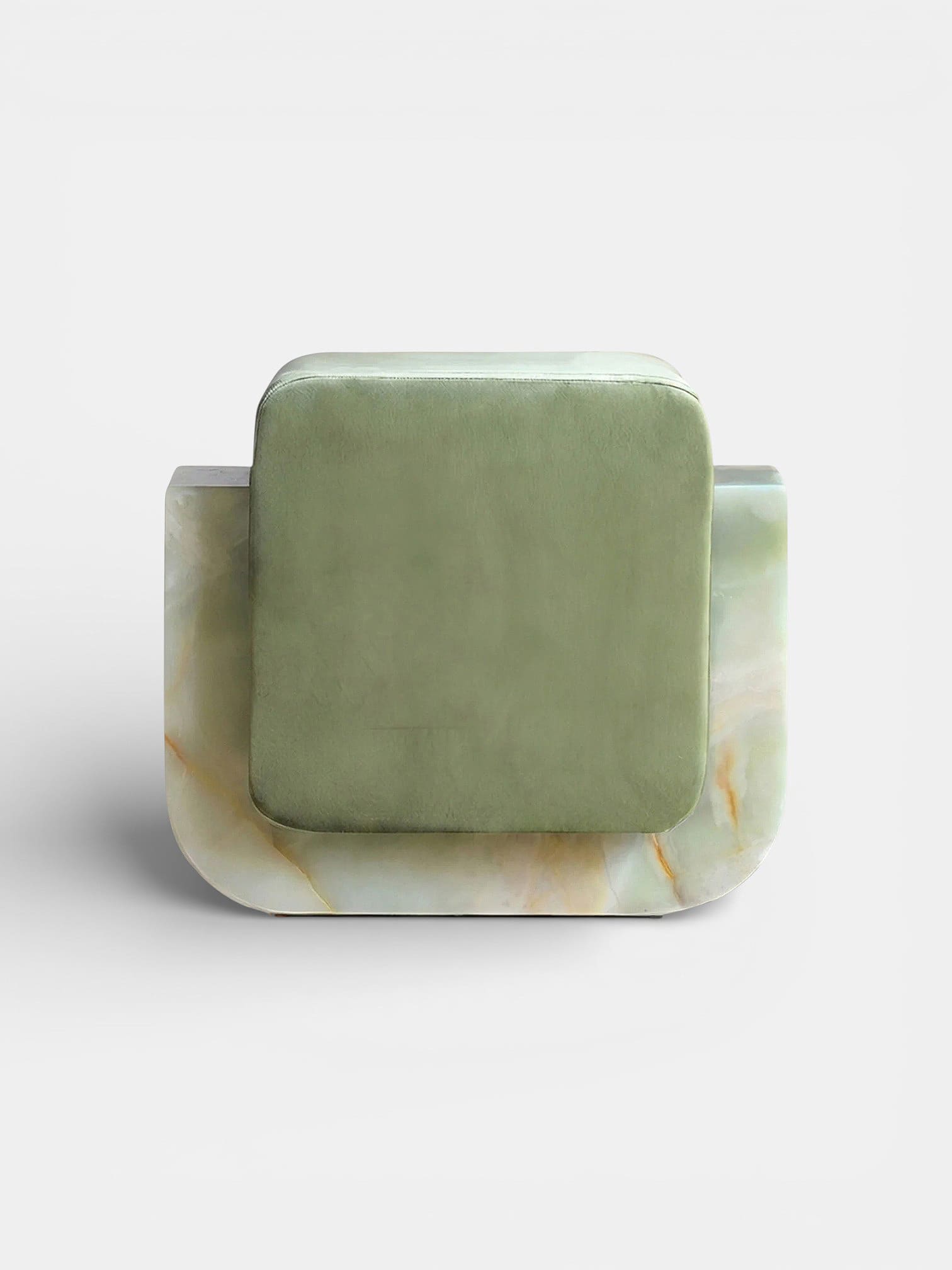 Stool GREEN ONYX OGGI STOOL MARBERA