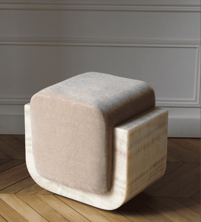 Stool IVORY ONYX OGGI STOOL MARBERA