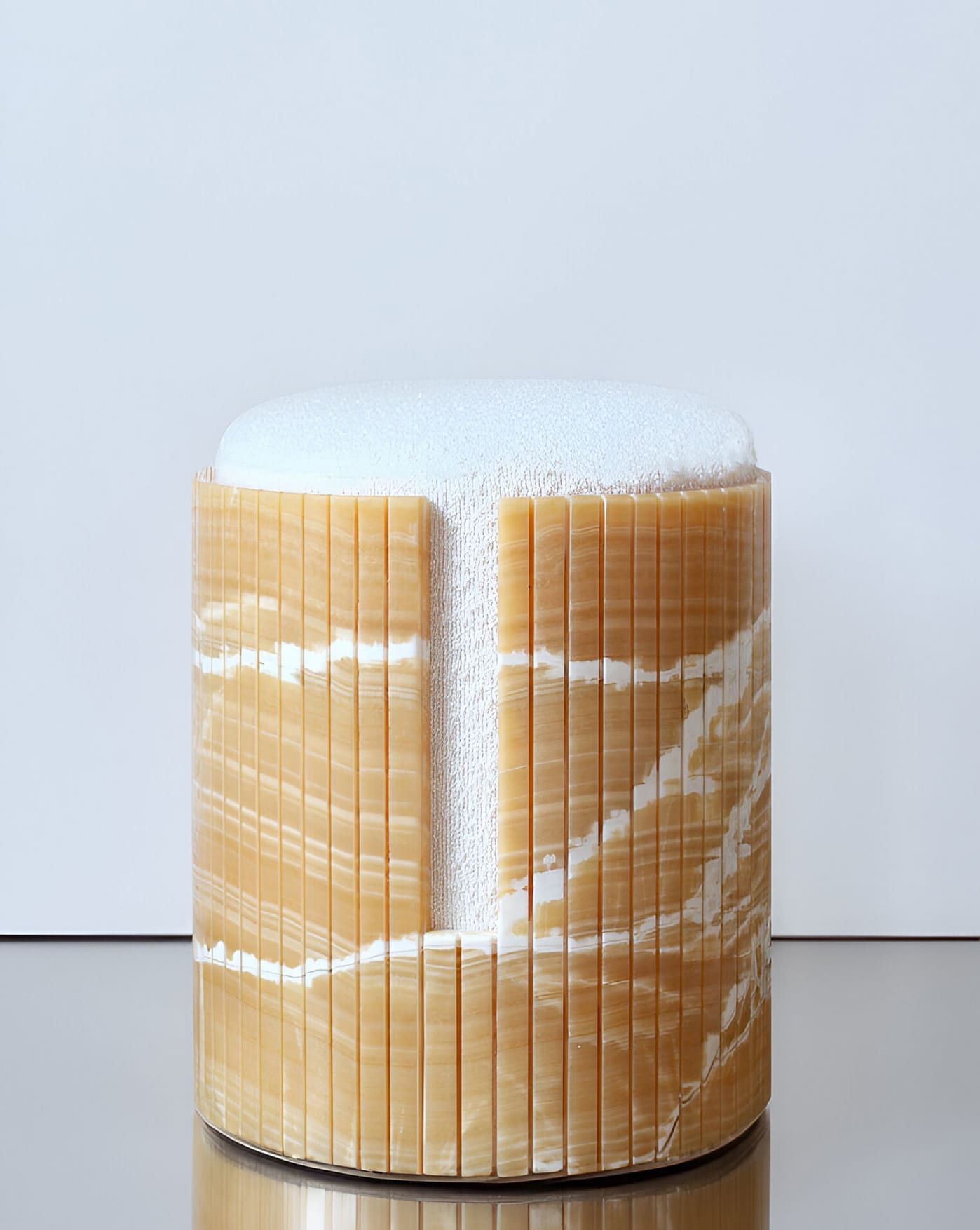 Stool ORANGE ONYX DOLCE STOOL MARBERA
