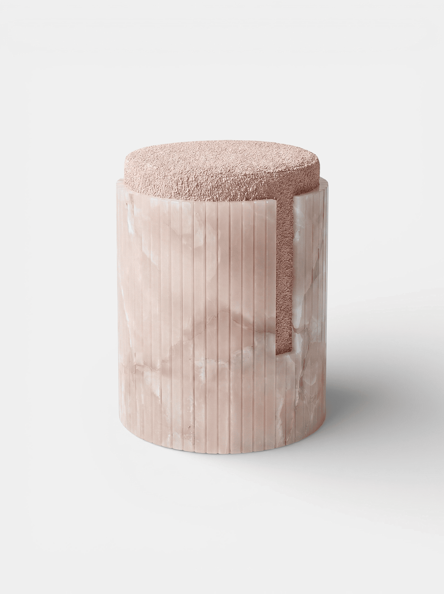 Stool PINK ONYX DOLCE STOOL MARBERA