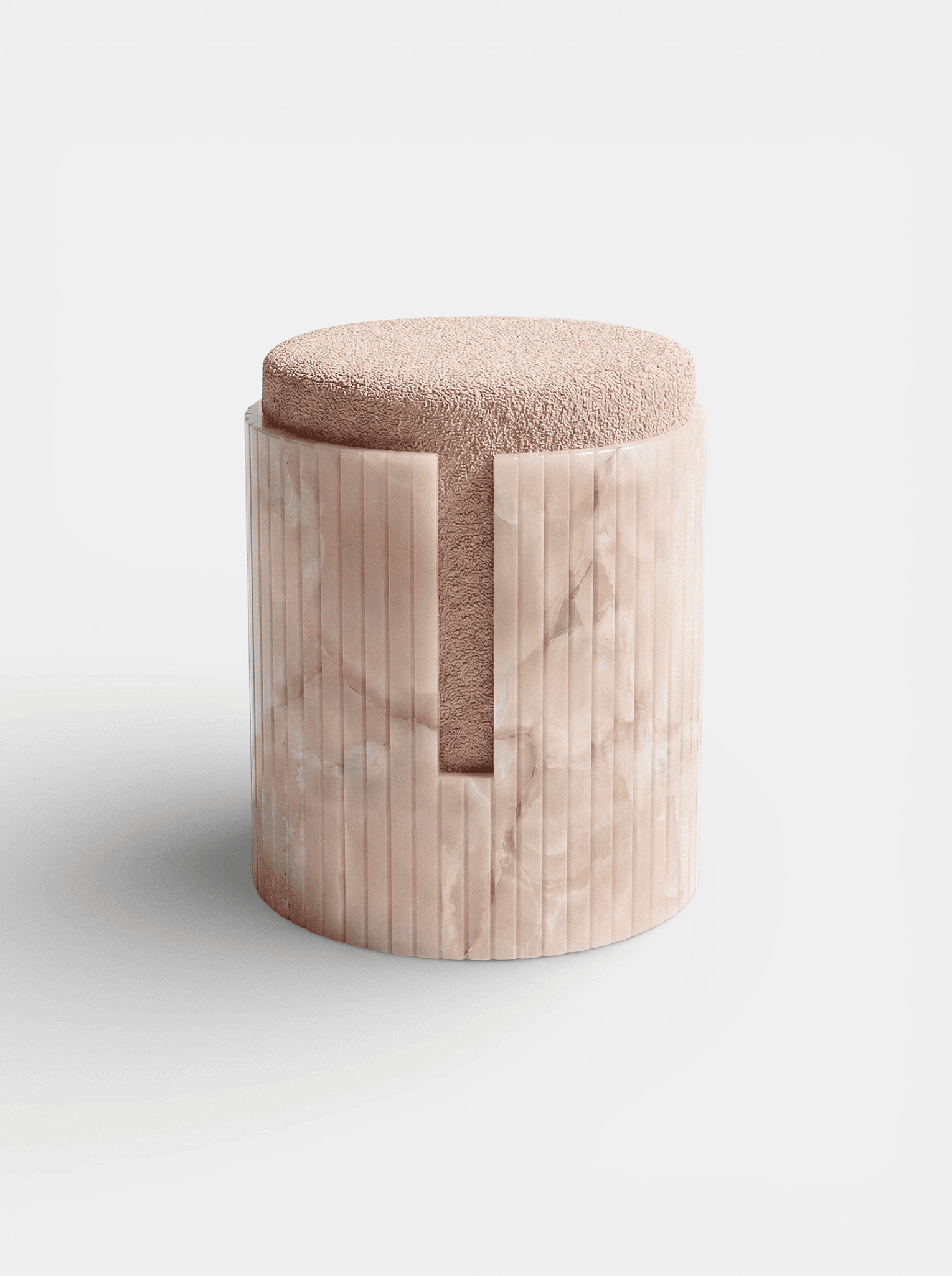 Stool PINK ONYX DOLCE STOOL MARBERA