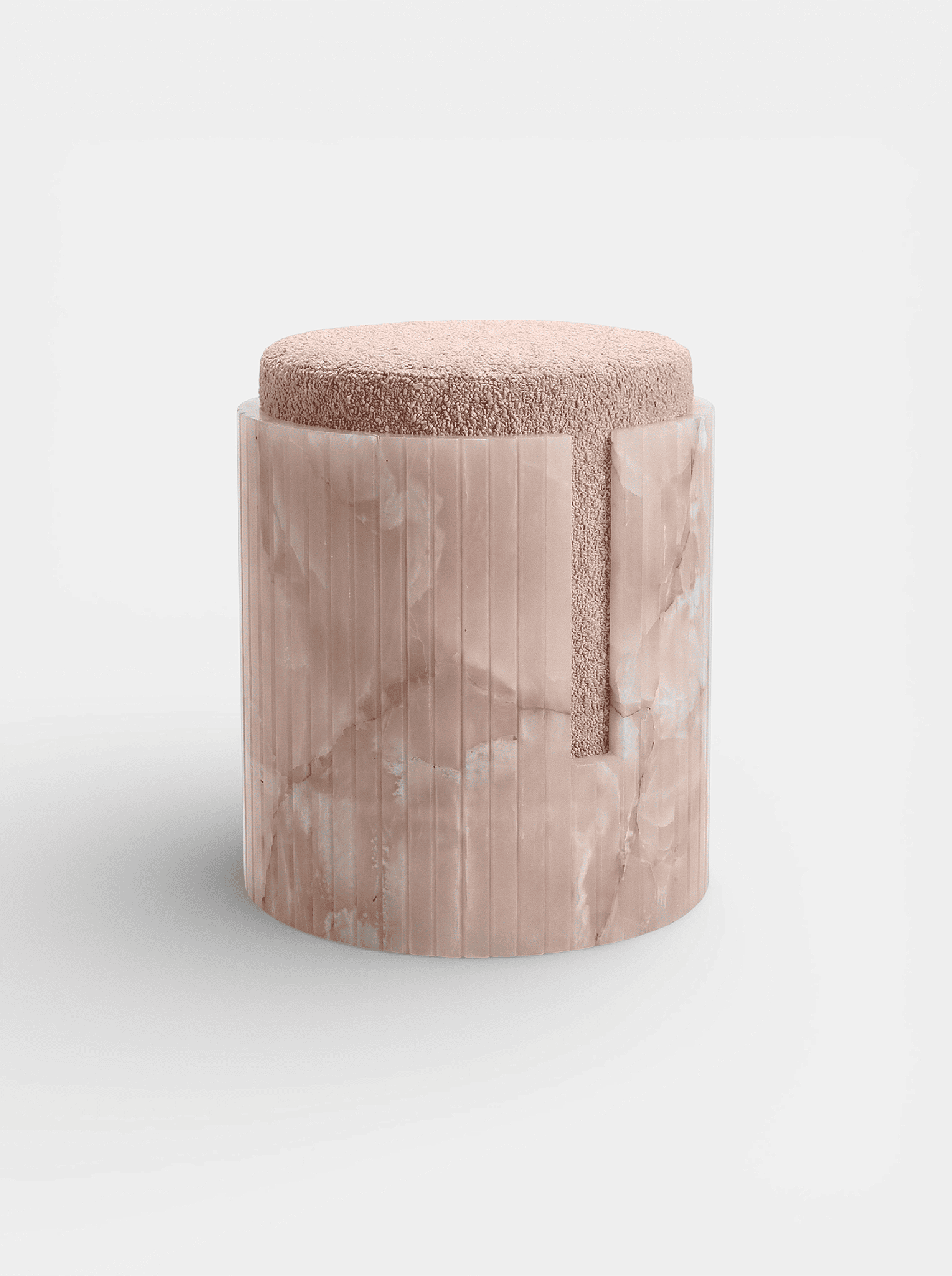 Stool PINK ONYX DOLCE STOOL MARBERA