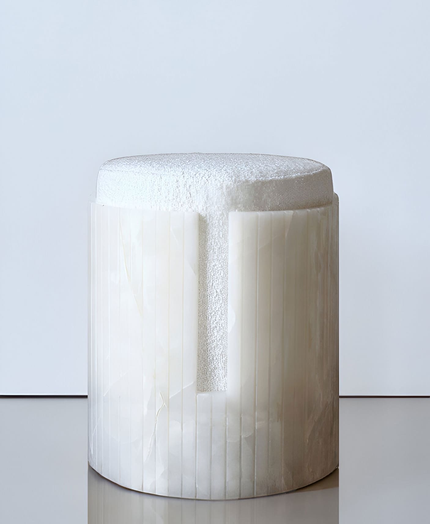 Stool WHITE ONYX DOLCE STOOL MARBERA
