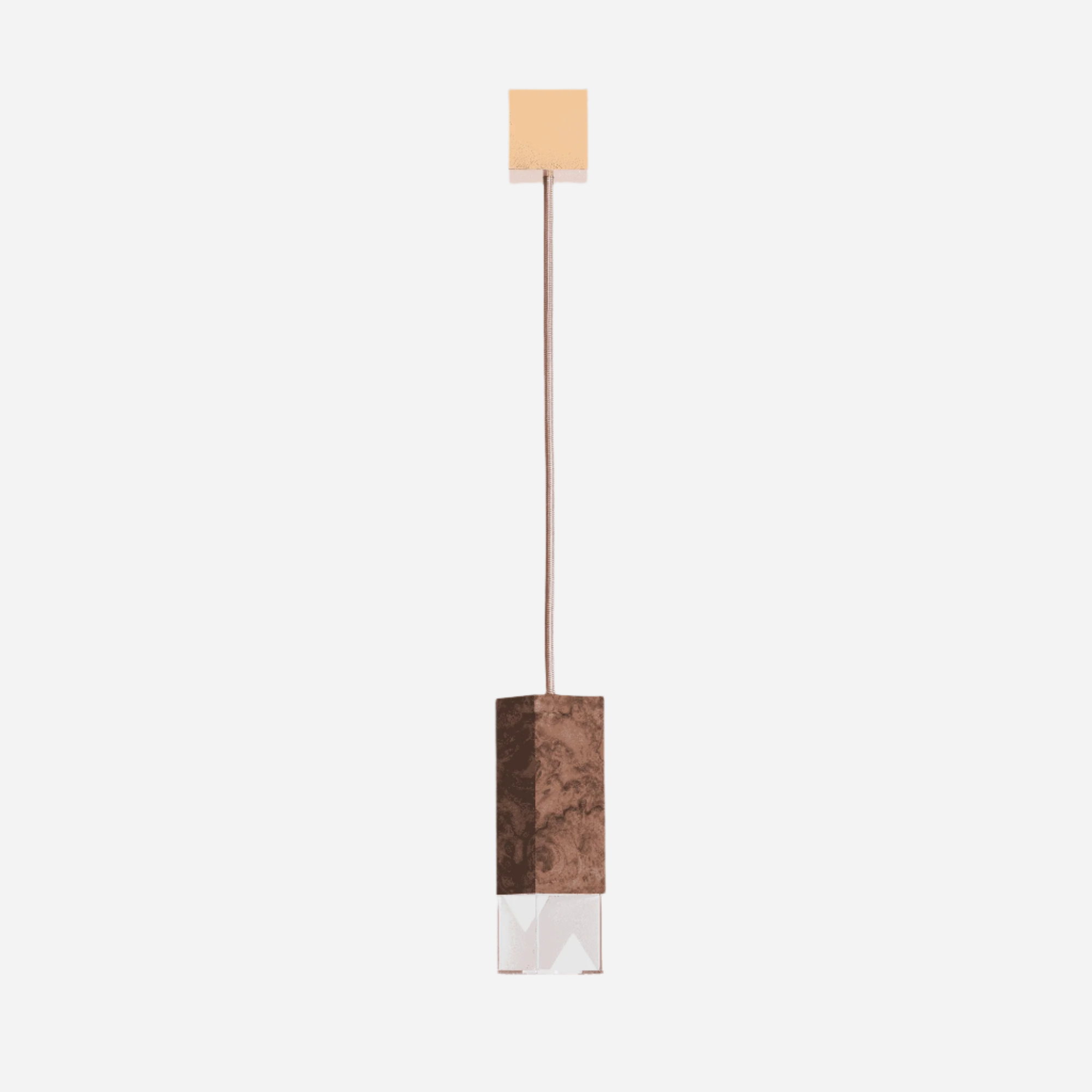 Suspended Lamp Walnut Briarwood LAMP/ONE - WOOD | SINGLE SUSPENSION FORMAMINIMA