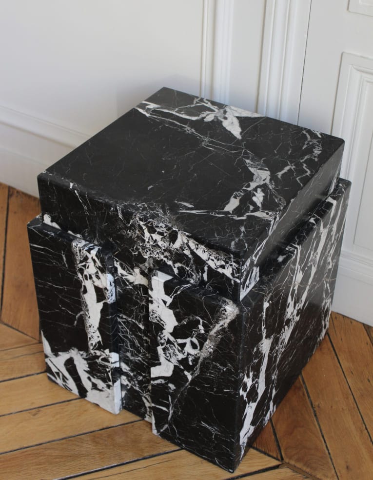 Table GABI BLACK ANTIQUE MARBLE TABLE MARBERA