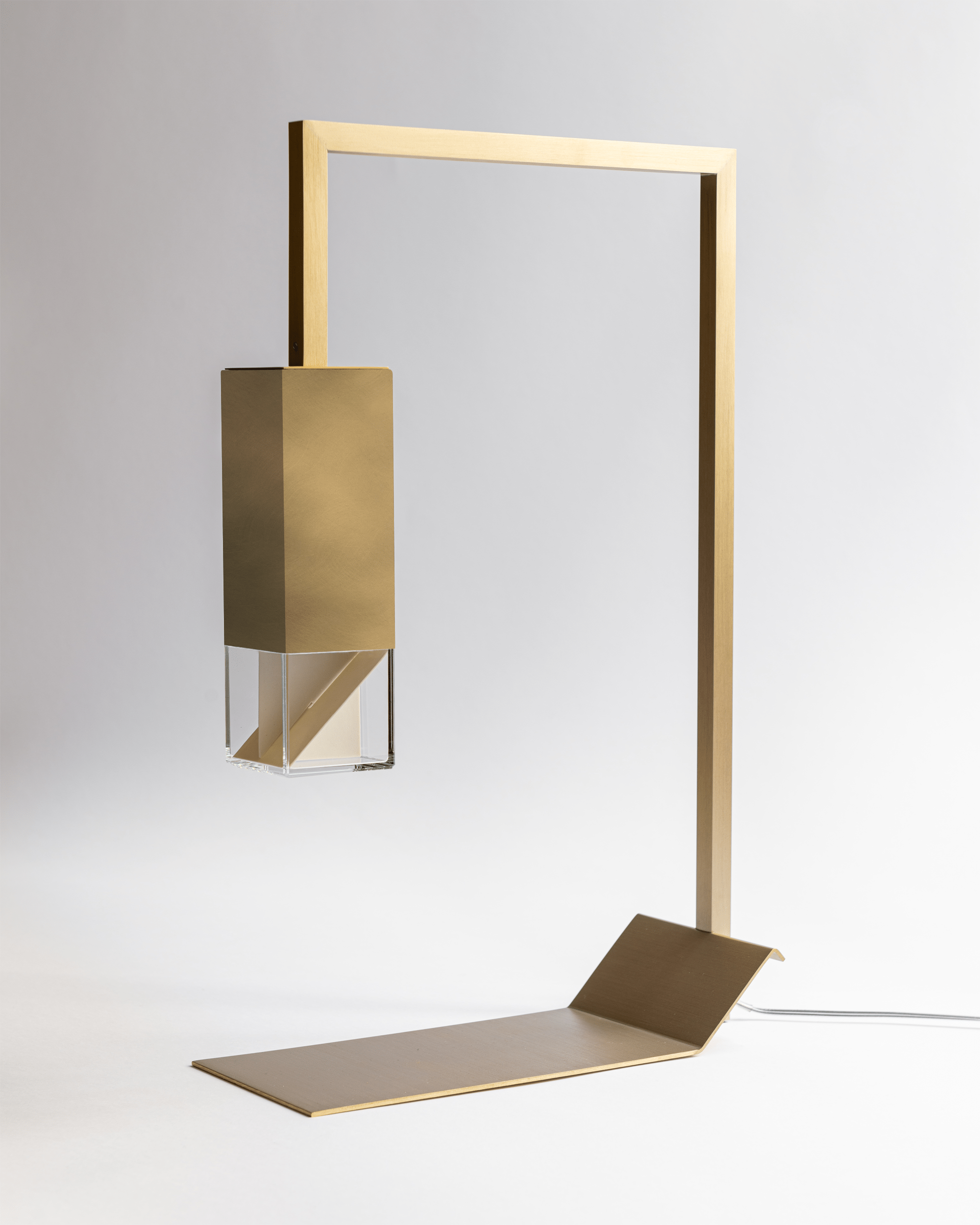 Table Lamp Burnished Brushed Finish LAMP/ TWO -  BRASS | TABLE LAMP FORMAMINIMA