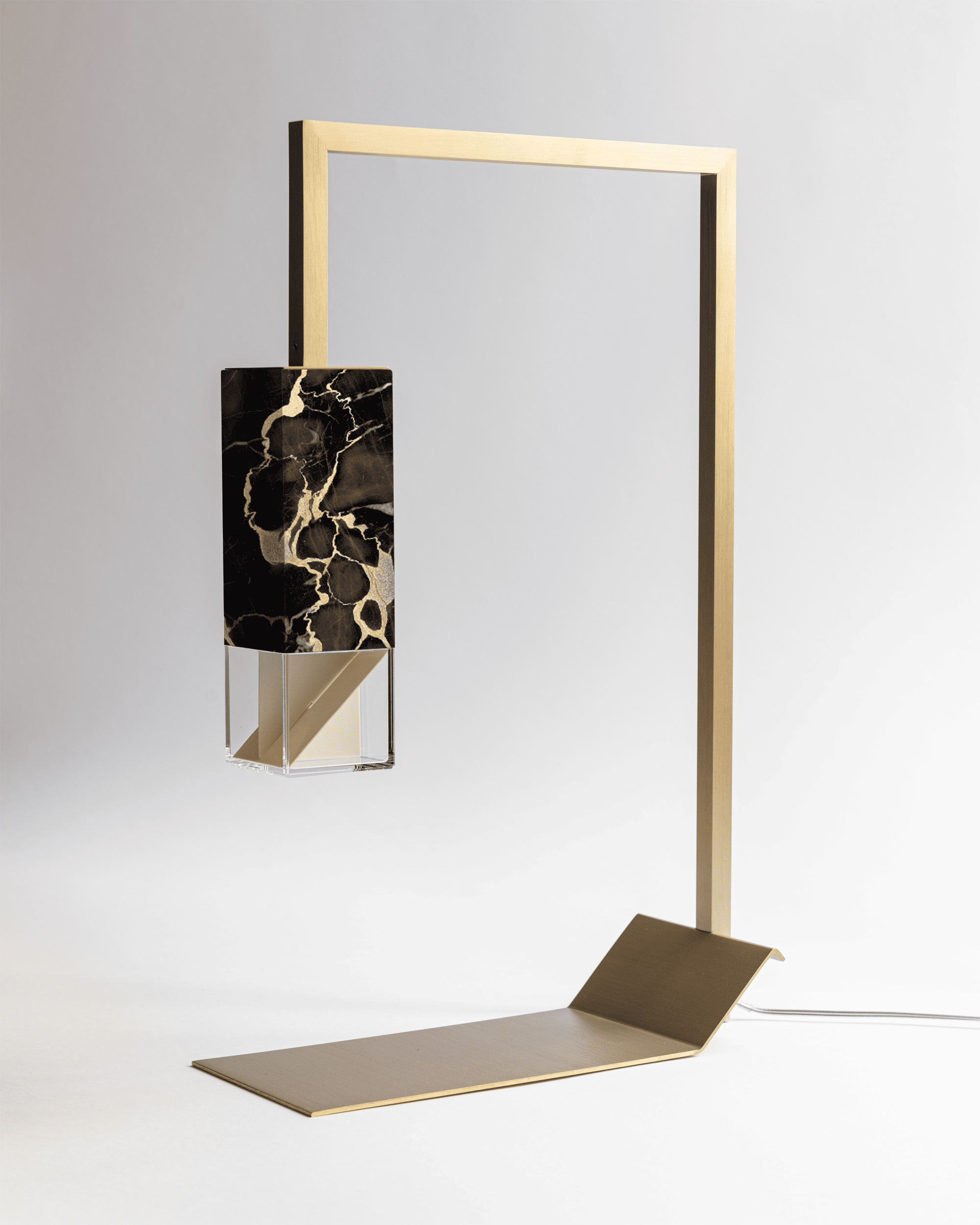 Table Lamp Portoro Gold Vein Marble LAMP/ TWO -  MARBLE | TABLE LAMP FORMAMINIMA