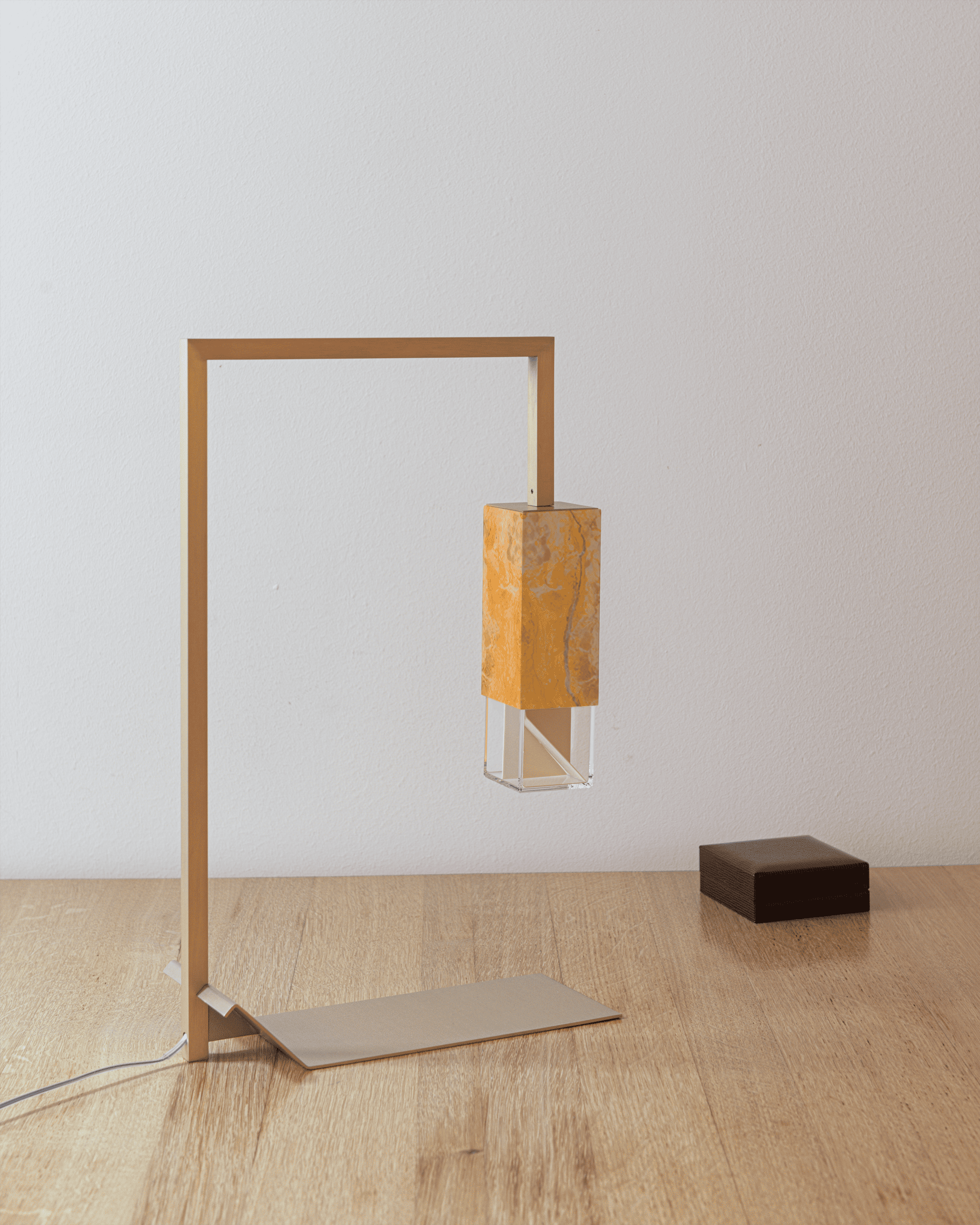 Table Lamp Royal Pink-Yellow Marble LAMP/ TWO -  MARBLE | TABLE LAMP FORMAMINIMA