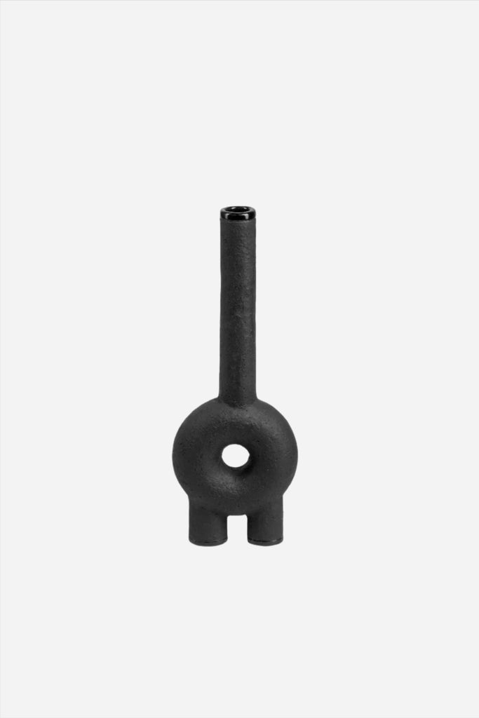 Vase Black KUMANEC LONG NECK VASE FAINA