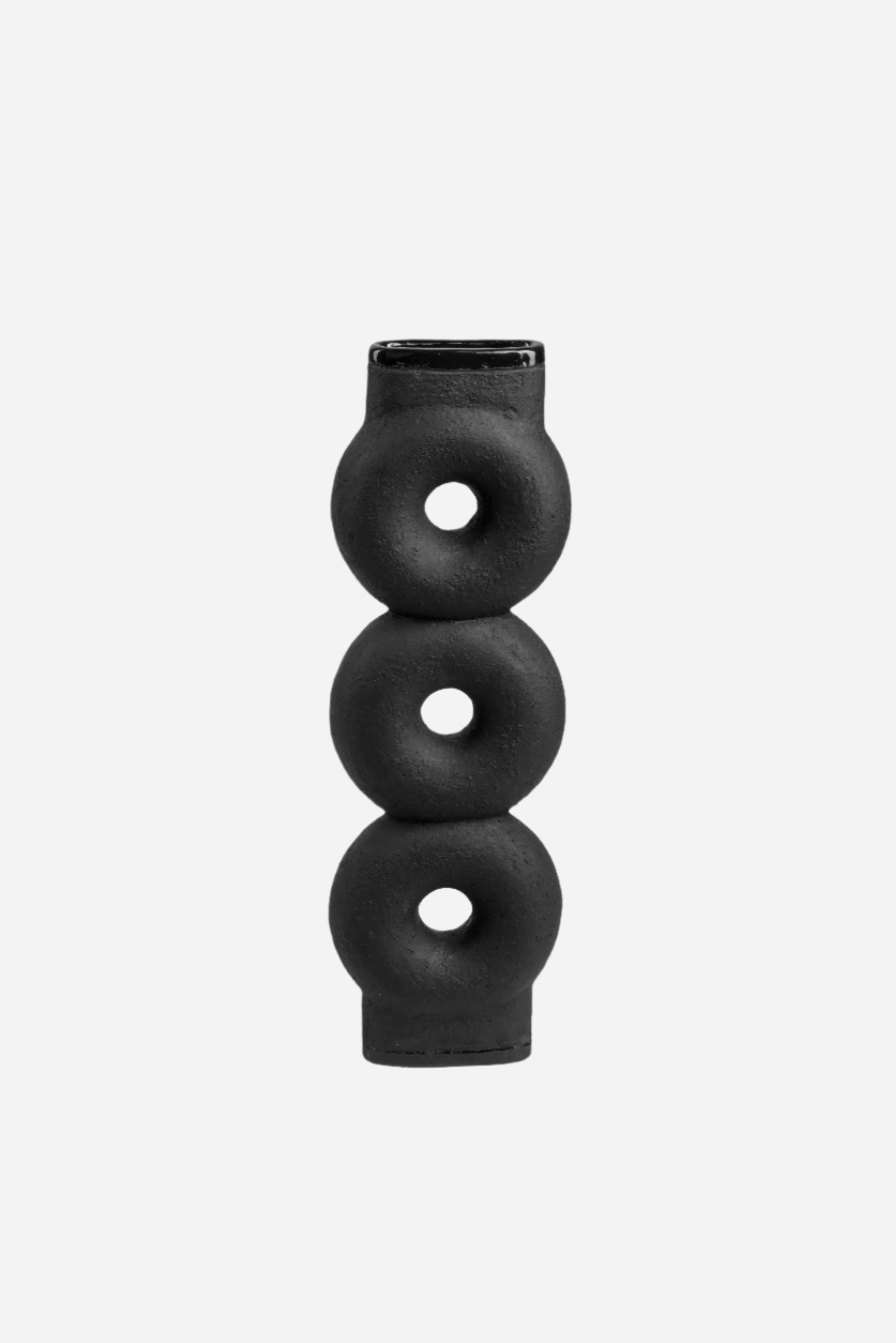 Vase Black KUMANEC TRIPLE VASE FAINA