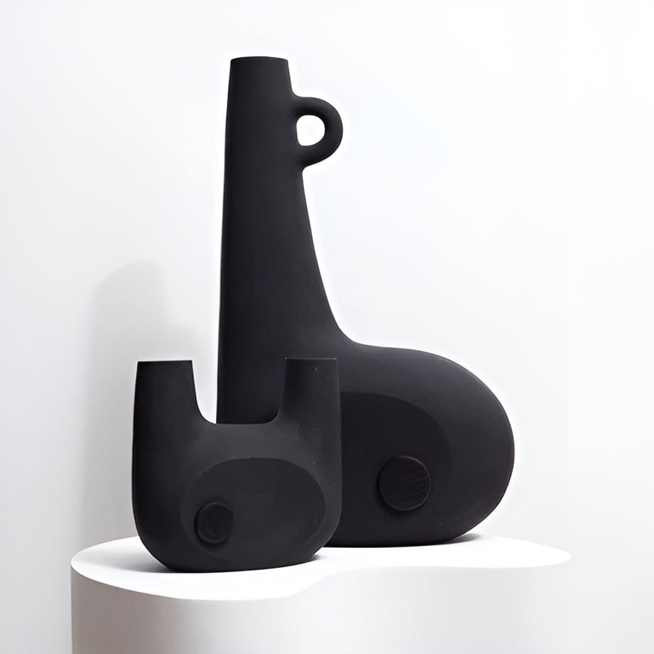 Vase Black SET OF BANDURA VASES FAINA