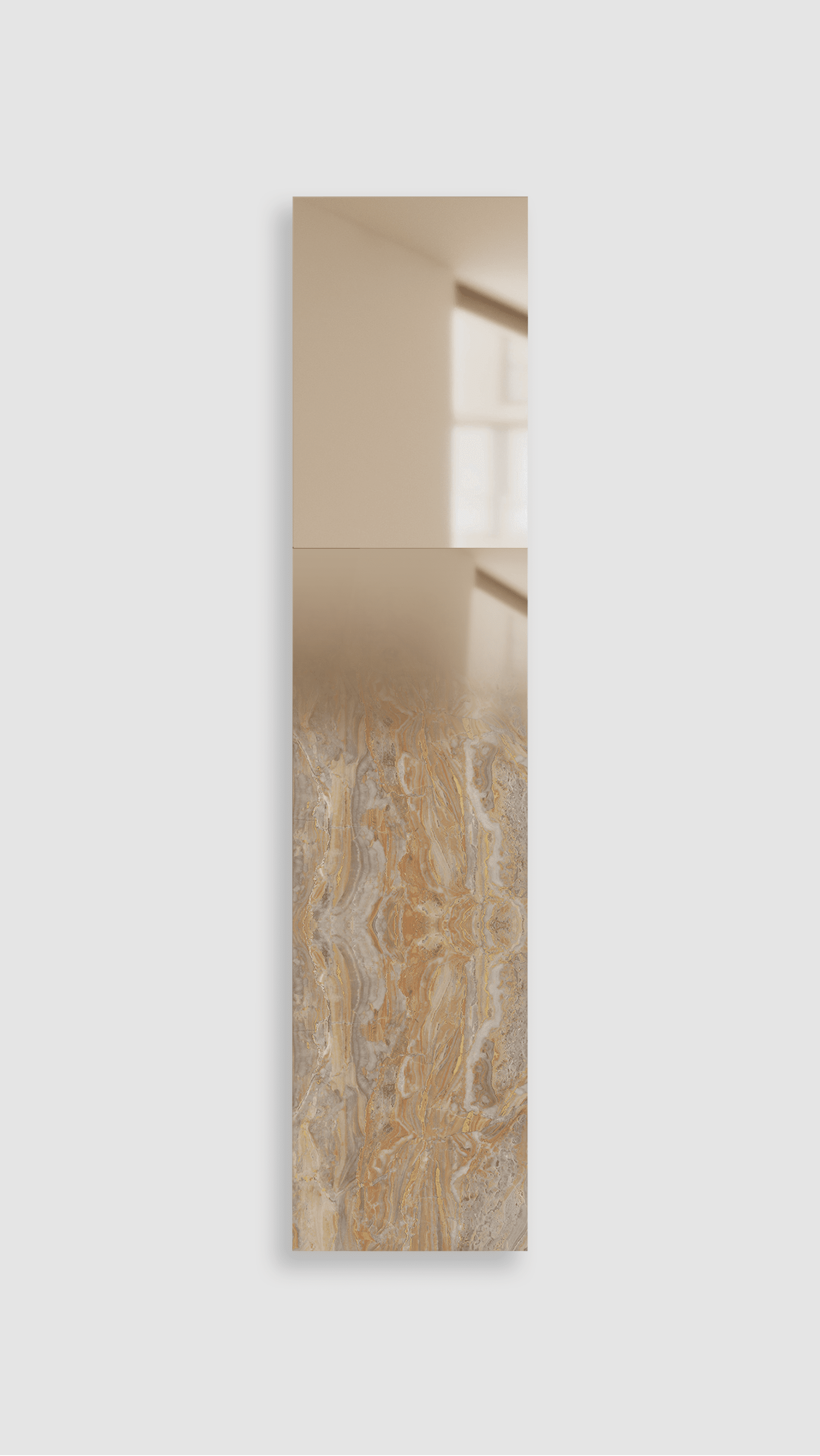 Wall Mirror Arabescato Orobico Grey & Orange Marble MIRROR/ZERO FADING MARBLE FORMAMINIMA