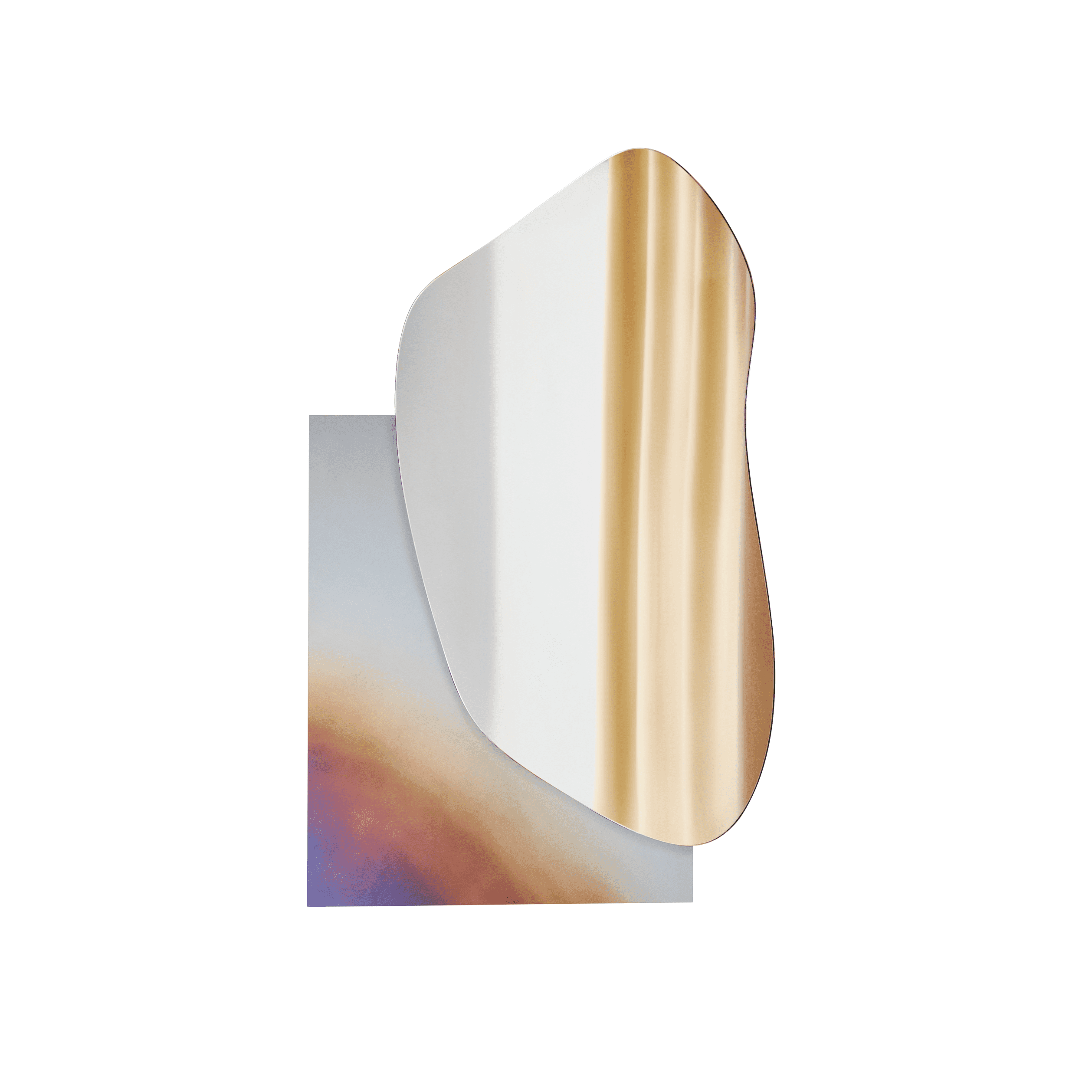 Wall Mirror Brushed Copper LAKE MIRROR 1 NOOM