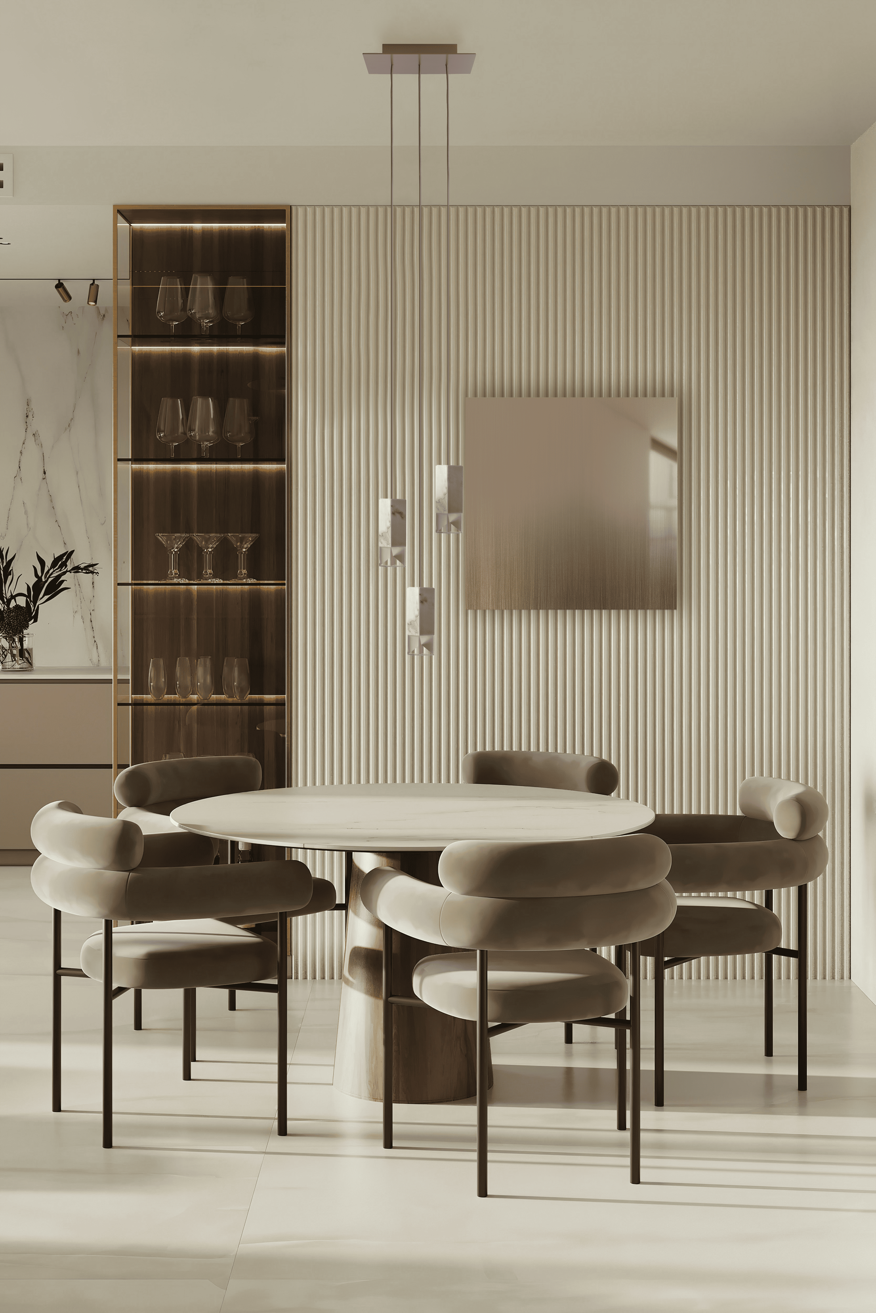 Wall Mirror MIRROR/ZERO FADING BRASS | SQUARE SERIES FORMAMINIMA