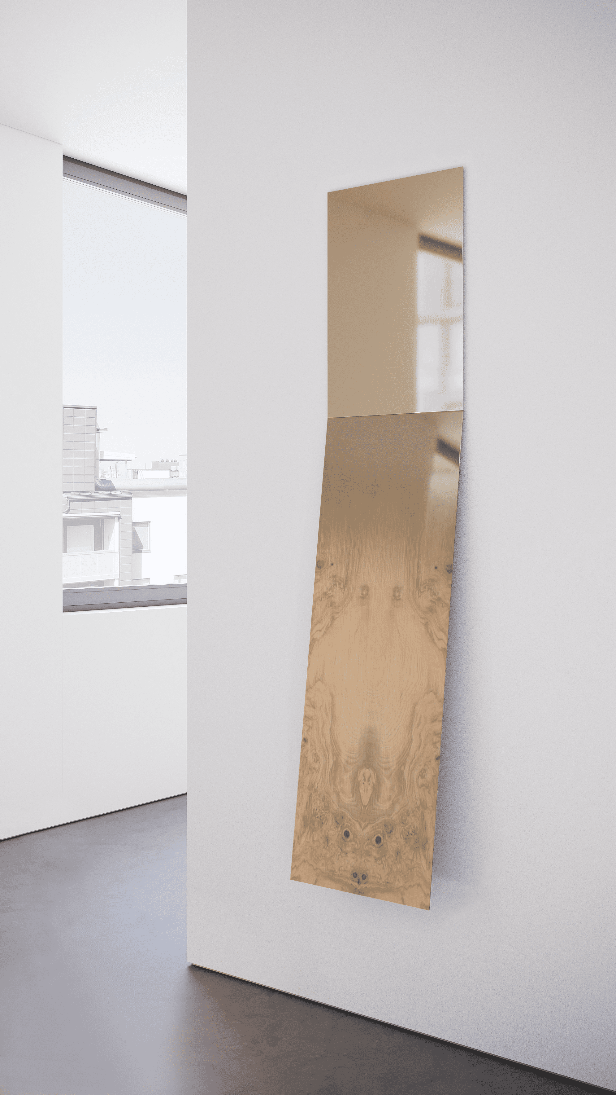 Wall Mirror MIRROR/ZERO FADING WOOD FORMAMINIMA