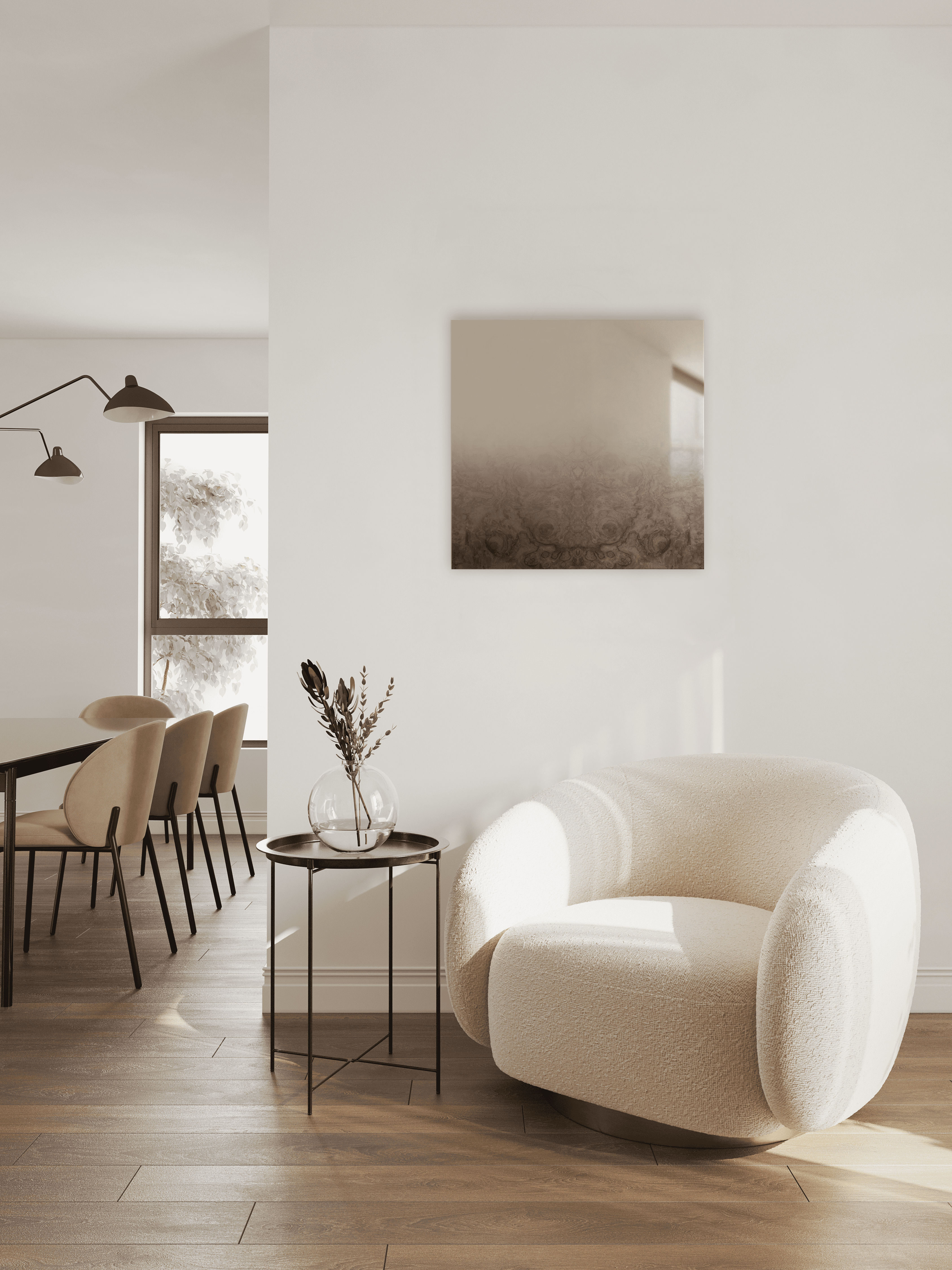 Wall Mirror MIRROR/ZERO FADING WOOD | SQUARE SERIES FORMAMINIMA