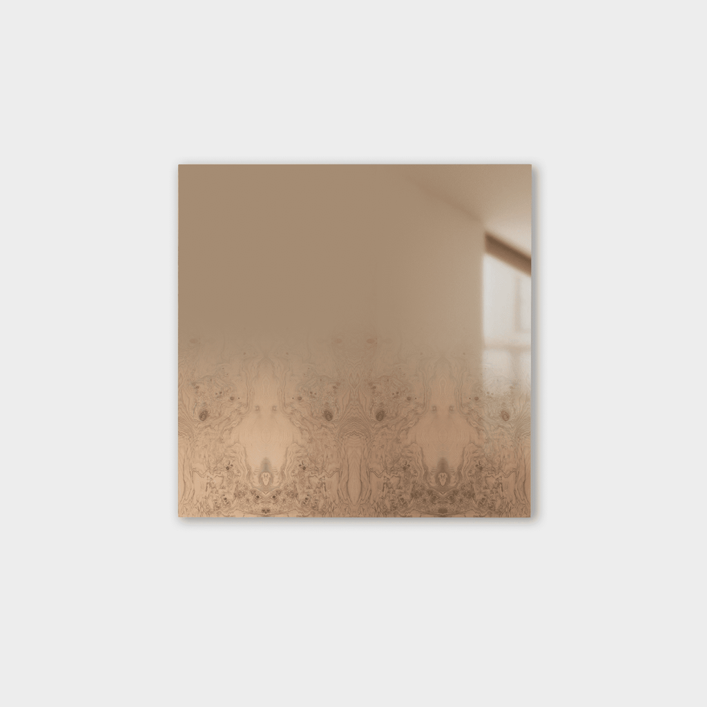 Wall Mirror Olive Burlwood Veneer MIRROR/ZERO FADING WOOD | SQUARE SERIES FORMAMINIMA